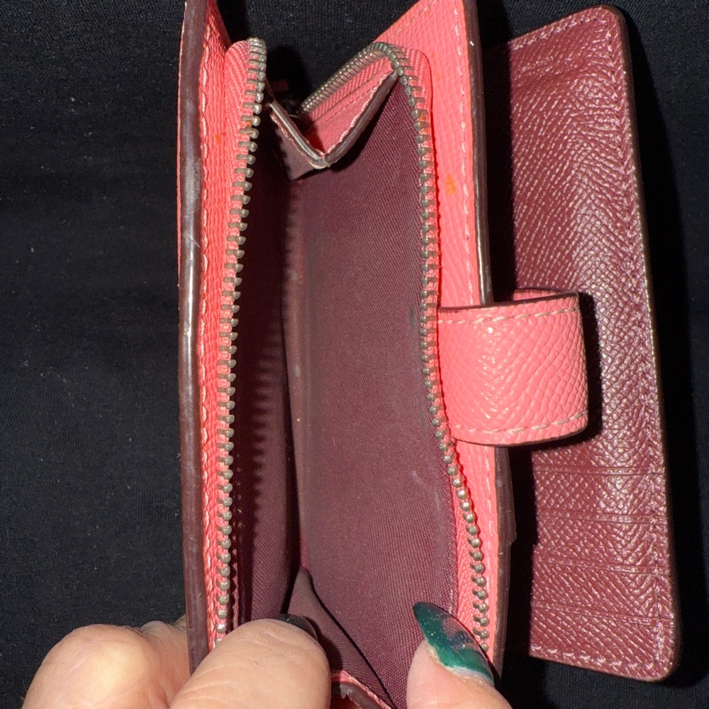 Coach Coral Leather Satchel and Matching Wallet - Picture 12 of 16